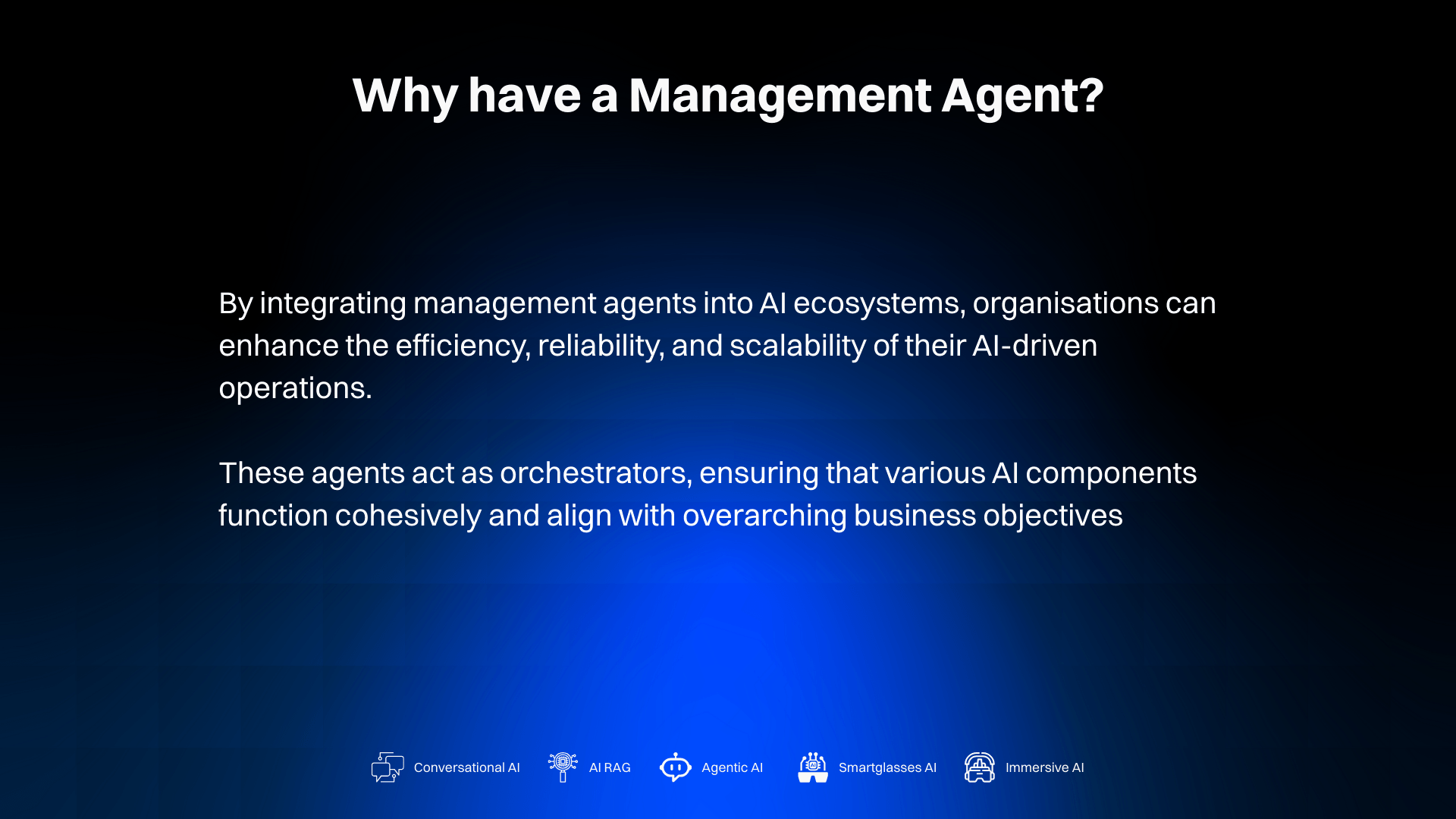 Why have a Management Agent